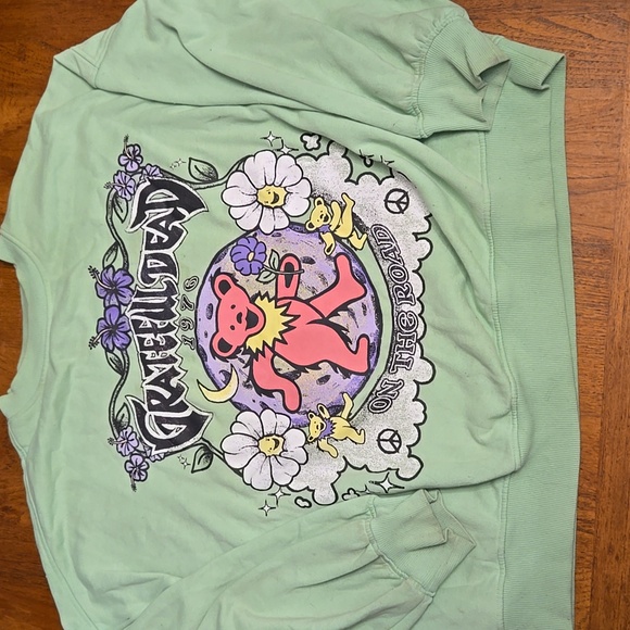 Divided Sweaters - GRATEFUL DEAD Mint Green Sweatshirt DIVIDED colab